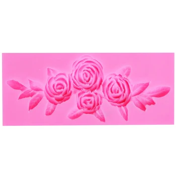 Sophronia 3D Ruže Kvet 1pcs UV Živice Silikónové Formy Kvety Expoxy Prívesok Charms Pre KUTILOV, Šperky, Takže M038