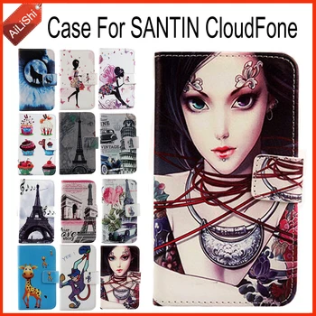 AiLiShi Hot!! Prípad Pre SANTIN CloudFone Najvyššej Kvality Flip Luxusné PU Kožené puzdro Exkluzívny Špeciálny Kryt Telefónu Kože+Sledovania