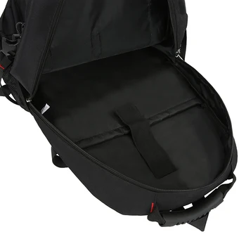 Cestovný Batoh Mužov Laptop Taška USU Kvality Oxford Handričkou Nepremokavé Vonkajšie Backbag Teens Školské tašky Mládeže Športový Batoh Black