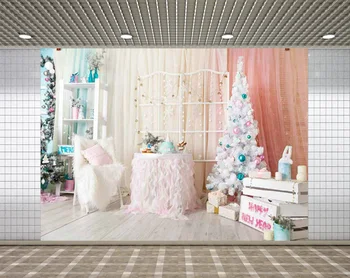 Lyavshi fotografie kulisu Vianočných candy bar výzdobu pozadí strany roztomilý dievča fotografie pozadie