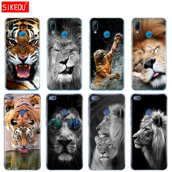 Silikónový Kryt Telefónu Prípade Huawei P20 P7 P8 P9 P10 Lite Plus Pro 2017 P Smart Lev, tiger Módny Krásne Zviera