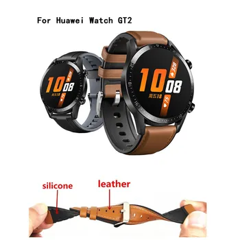 Kožené, silikónové watchband pre huami amazfit Stratos 3 GTR 47mm remienok 22 mm šport náramok pre huawei GT 2 46 mm česť sledovať magic