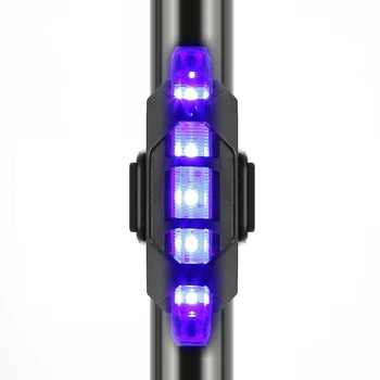 LED Bicykel zadné svetlo s USB Nabíjateľné Bicyklov Svetla Viacerých LED Farby Pickable Noc Bezpečnostné Varovanie Zadné