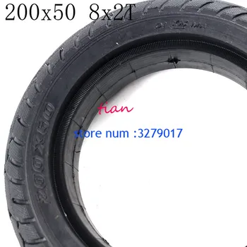 Hot predaj Kvalitné 200x50 8X2T Pevné pneumatík 8 palcové pneumatiky fit Elektrické Vlastné Vyváženie Hoverboard Skúter 200*50 8x2T pneumatiky