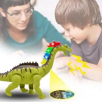 Veľké Elektrické Dinosaura Chôdza Vajcia, Ktorým Projekcie Svetla, Hudby Dlhým Hrdlom Dragon Simulácie Zvieracích Model Detí, Hračky