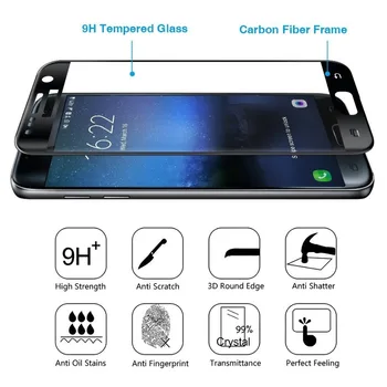 9H 3D Full Kryt Skla Pre SAMSUNG Galaxy S6 Poznámka 5 tvrdeného Skla Pre SAMSUNG Galaxy S6 Note5 Záruka na Obrazovku Film
