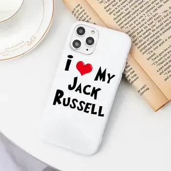 Jack Russell Teriér, Pes Telefón Prípade Candy Biela Farba pre iPhone 11 pro XS MAX 8 7 6 6 Plus X 5S SE 2020 XR