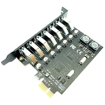 USB 3.0, PCI-E Rozširujúca Karta Adaptéra 7 Porty Rozbočovač Adaptér, Externý Radič PCI-E Extender PCI Express Card na Ploche