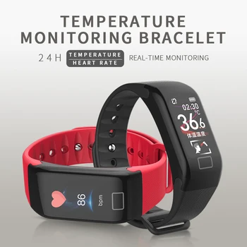 2020 nové teplota monitor smart kapela presné krvný tlak, tep srdca odhaliť pre mužov a ženy, dar zdravotnej starostlivosti náramok