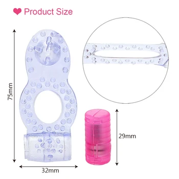 OLO Penis Vibrátor Penis Krúžok Muž Vibračný Krúžok Dual Radosť Silikónové Klitoris Stimulátor Dospelých Produkty Sexuálne Hračky pre Mužov