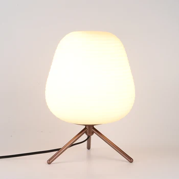 Postmoderných spálňa nočné svetlo minimalistický posteli stolové lampy, Nordic umelecké sklo stolná lampa obývacia izba abajur štúdia tabuľka svetlo