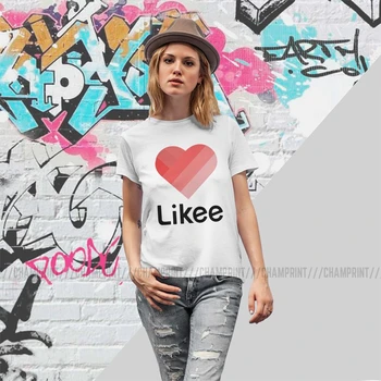 Likee Aplikáciu Loga Likee Srdce Rainbow Graffiti T-košele pre Ženy 2020 Tričko Harajuku Tee Tričko Topy O Krk Ženské Oblečenie