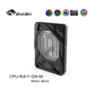 Bykski CPU-RAY-O-M CPU Vodný Blok,LCD displej thermomet,pre AMD Ryzen3/Ryzen5/Ryzen7/ThreadPipper/AM3/AM2/FM2/FM1,vodný chladič