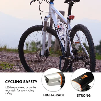 1 Nastavte Blesk Odbornej Vysokej Kvality Premium Odolná USB Nabíjateľná Baterka Bicykli Dodáva Vedúci Svetlo na Bicykel Diely pre M