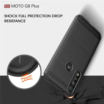 Pre Motorola Moto G8 Plus Prípade Nárazníka Uhlíkových Vlákien Ochranný Kryt Pre Moto G8 Plus Telefón Pre Prípad Motorola Moto G8 Plus 6.3