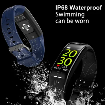 Inteligentný Náramok smartband Srdcovej frekvencie, Krvného Tlaku smartwatch Vodotesný IP67 spánku tracker Bluetooth smart band náramok ženy