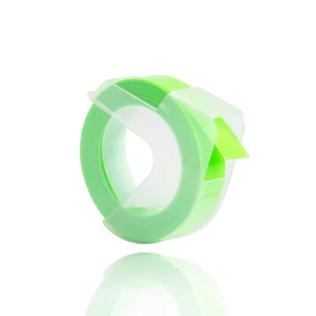 CIDY Žiarivkové svetlo zelená farba Kompatibilné pre DYMO 1610 12965 label maker DYMO 3D Plastové Razba Xpress Štítok 9mm*3m MOTEX E101
