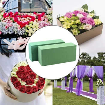 10Pcs Kvetinové Peny Bloky, Kvet Držiteľ Kvet Polystyrénu, Zelená Tehly Uplatňujú Suché alebo Mokré pre Umelé Kvety