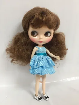 Nahé blyth bábiky hnedé vlasy roztomilá bábika dievča hračka Mini wwww
