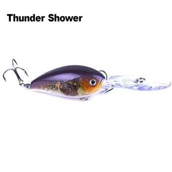 Thundershower 1PCS 120mm 18 g Hĺbka Rybárske Lure Hrkálka Zvuk Wobbler Potápanie Crankbait Plávajúce Rybárske Návnad