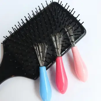 Hot predaj Mini Kefa na Vlasy Hrebene Magic Cleaner Rukoväť Sprcha Salon Styling Krotiteľ Nástroj