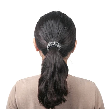 2019 Elegantné Vlasy Styling Nový Kórejský Pearl Scrunchie Vysoko Elastické Vlasy Kapely, Ženy, Dievčatá Copu Vlasy Lano Krúžok Príslušenstvo