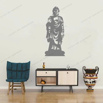 Buddha Lotus Budhizmus Jogy Vinyl na Stenu Garáže Nálepky Domova Obývacia Izba Umenie nástenná maľba na Stenu Odtlačkový Vymeniteľné Wallpoof CX1925