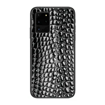 Hadej Kože Keycaps Tablet Telefón cover obal Pre SamSung Galaxy S 6 7 8 9 10 20 Plus Okraj E 5G Lite Ultra jemný čierny nárazník