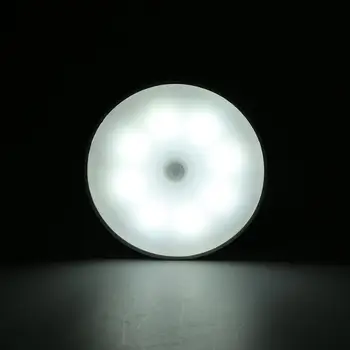 Snímač pohybu Nabíjateľná LED Nočné Svetlo Bezdrôtový Energeticky úsporné LED Telo Indukčné Lampy, Spálňa, Umyváreň Kabinetu Lampa Dropship