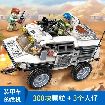 3202 128pcs SWAT/Police Commando Konštruktér Modelu Auta Bloky Kompatibilné LEGO Hračky pre Chlapcov, Dievčatá, Deti Modelovanie