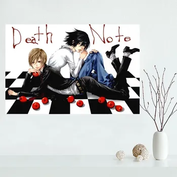 Hot Predaj Vlastných Death Note Plátno Plagát Domova Plagát, Tlač kreatívne nástenné art Viac Veľkosť Najlepší Darček