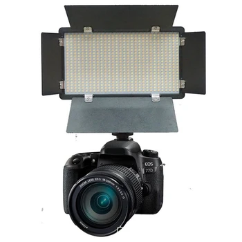 Fotografie 600 LED Korálky Video Svetlo Lampy Panel 3300K-5600K 40W 3600LM Stmievateľné pre videokamery DV Videokamera