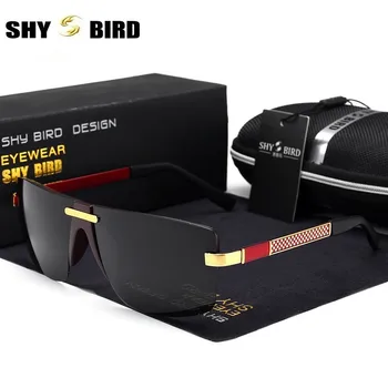 SHYBIRD Dizajnér Značky Classic Polarizované slnečné Okuliare Mužov Jazdy Námestie Rámom Slnečné Okuliare Muž UV400 Okuliare Gafas De Sol