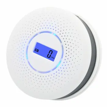 2-v-1 LED Digitálne Plyn Dymový Alarm, Co Oxid Uhoľnatý Detektor Hlasové Upozornenie Senzor Home Security Protection