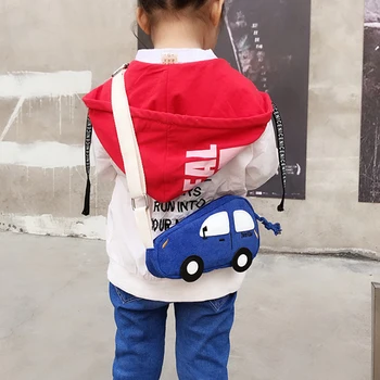 2021 Módne Mini Crossbody Tašky Pre Chlapcov, Dievčatá Auto Tvar Taška Cez Rameno Kabelky Roztomilý Kreslený Mini Program Messenger Tašky