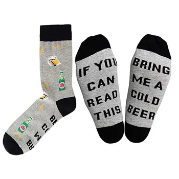 2020 Vianočné Ponožky AK MÔŽETE ČÍTAŤ TENTO Vytlačené Ponožky Ženy Muži Jeseň v Zime Krátke Ponožky Zábavné Posádky Ponožky