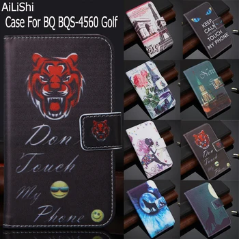 AiLiShi Factory Priamej! Prípad Pre BQ BQS-4560 Golf PU Luxusné Kožené puzdro Flip Exkluzívny Špeciálny Kryt Telefónu Kože+Sledovania
