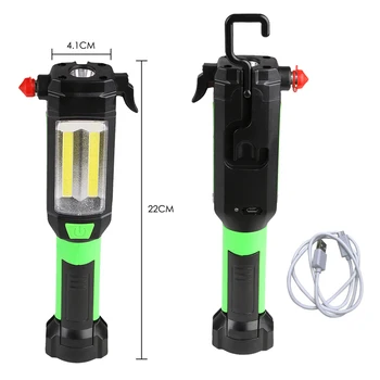 Prenosné KLAS+Nabíjateľná LED Pracovné Svetlá Ručné Pohyblivé Pracovné Svetlá Magnetické Horáka, Kontrola Lampa Akumulátorové Worklight