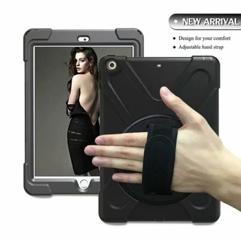 360 Rotujúce obal pre Samsung Galaxy Tab S4 10.5 T830/T835 Remienok na Ruku Ťažkých stojan Robustné, Ťažké prachotesný tablet kryt funda