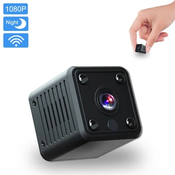 Mini Kamera Wifi 1080P s Spoplatnené Batérie Bezdrôtová FULL HD IR Nočné Videnie Home Security Malé APLIKÁCIE Fotoaparát Diaľkovo Monitorovať