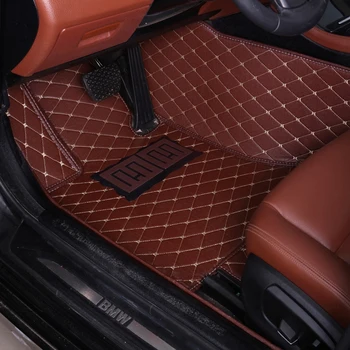 Auto podlahové rohože pre Toyota Yaris 5D špeciálne všetkých poveternostných ťažkých auto-styling kožené koberce, podlahy vložky(2005-teraz)