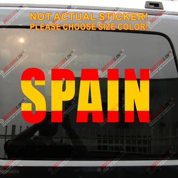 Španielsko Vlajka farby šitie Kufri Odtlačkový Samolepku,vyberte si svoju veľkosť!