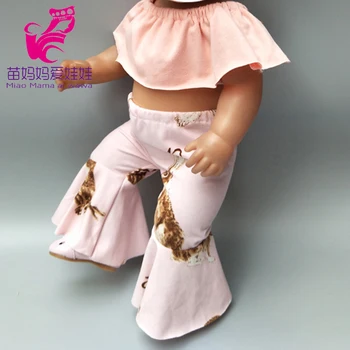 Bábiky oblečenie pre 43 cm baby doll dress leginy pre 18-palcové dievča bábiku obliecť deti narodeninám hrať hračky nosenie
