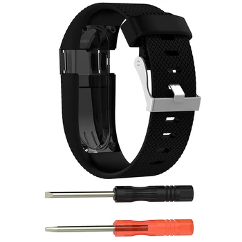 Pre Fitbit Poplatok HR Nahradenie Hodinky Remienok Silikón Watchband pre Fitbit Poplatok Činnosť Tracker Zápästie Band s Kovovou Prackou