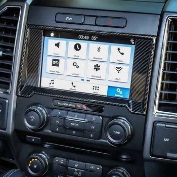 Auto Uhlíkových Vlákien Centrálne Ovládanie Navigácie GPS Rádio Panel Výbava pre Ford F150-2017