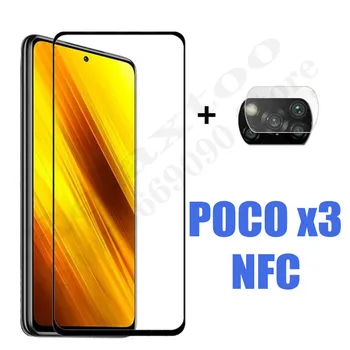 Pre Xiao Poco X3 Tvrdeného Skla Poco X3 NFC Screen Protector Film Xaomi Trochu Počká Pocophone F1 Xiomi X3 Ochranný Film 9H
