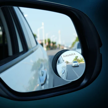 304 nerezovej ocele zrkadlo Auto Spätné Zrkadlo 360° Otáčanie Blind Spot Zrkadlo Parkovanie Príslušenstvo pre Nissan Navara d40 d22 d23