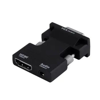 Kompatibilný s HDMI Female na VGA Male Converter Adaptér Podpora 1080P Výstupného Signálu Nový Zväzok 1 Vrecko VGA Káble Multimediálne