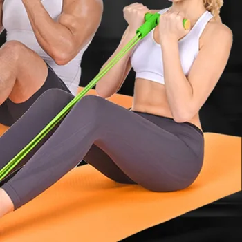 Nové Multifunkčné 4 Skúmavky Latex Nohy Elastické Ťahať Lano expander muscle fitness cvičenie Pedál Športové Vybavenie Odolnosť Kapely