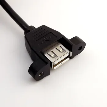10pcs USB 2.0 Žena Zásuvky Panel Montáž Na USB B Samec Konektor Predlžovací Kábel 30 cm/50 cm/1m